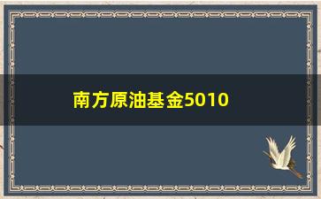 “南方原油基金501018可以买入(南方原油哪里看估值)”/