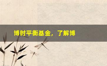 “博时平衡基金，了解博时平衡基金的投资策略”/