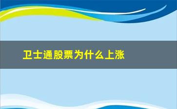 “卫士通股票为什么上涨”/