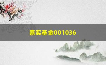 “嘉实基金001036（基金产品详解及投资建议）”/