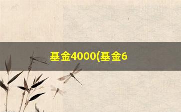 “基金4000(基金603的净值)”/