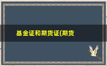 “基金证和期货证(期货基金是什么意思啊)”/