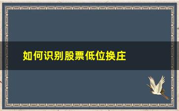 “如何识别股票低位换庄(股票如何买在低位)”/