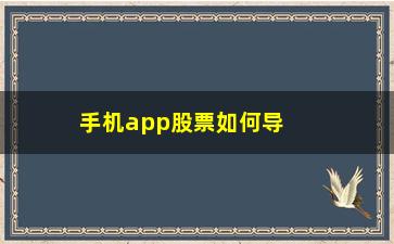 “手机app股票如何导出(荣耀手机怎么导出软件APP)”/