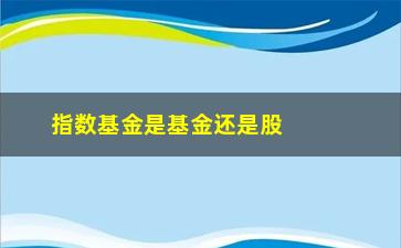 “指数基金是基金还是股票(指数基金是基金还是股票啊)”/