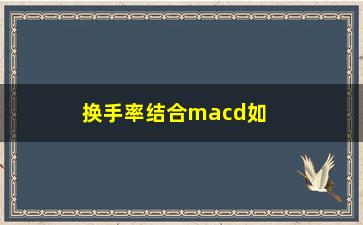 “换手率结合macd如何选股(换手率选股的方法和技巧)”/