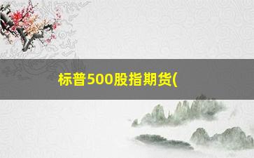 “标普500股指期货(标普500创4个月新高)”/