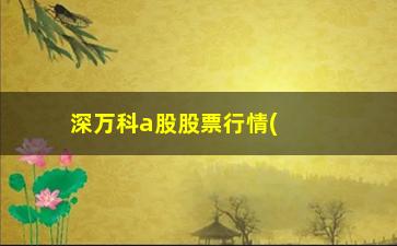 “深万科a股股票行情(深万科股票实时行情)”/