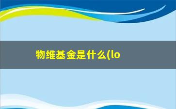 “物维基金是什么(lof基金的优点和缺点有哪些)”/