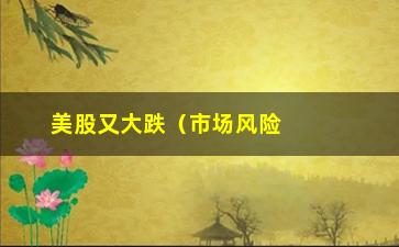 “美股又大跌（市场风险分析与投资建议）”/