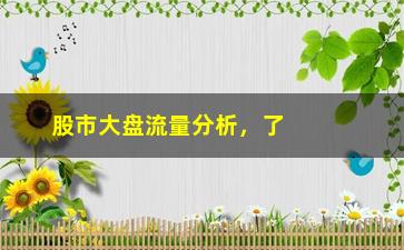 “股市大盘流量分析，了解股市大盘流量对投资的影响”/