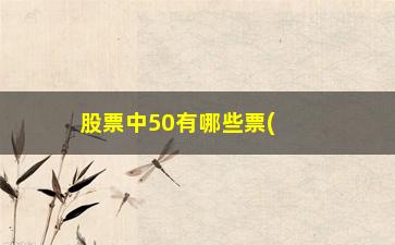 “股票中50有哪些票(沪深50是哪些股票)”/