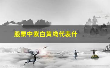 “股票中紫白黄线代表什么意思(股票中xd是什么意思)”/