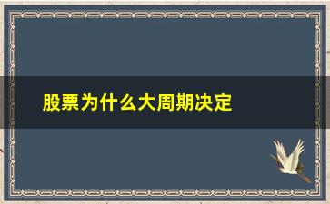 “股票为什么大周期决定小周期(股票为什么会有涨跌周期)”/