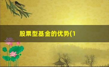 “股票型基金的优势(10万买基金三个月没了)”/