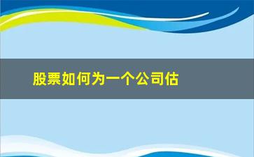 “股票如何为一个公司估值(股票如何看一个公司是不是好公司)”/