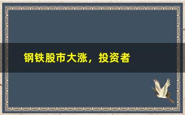 “钢铁股市大涨，投资者应该如何把握机会？”/